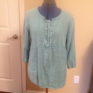 Hot Cotton linen tunic L
